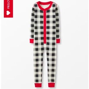 Hanna Andersson Family Holiday Matching Pajamas, Buffalo Plaid Long John (4T)